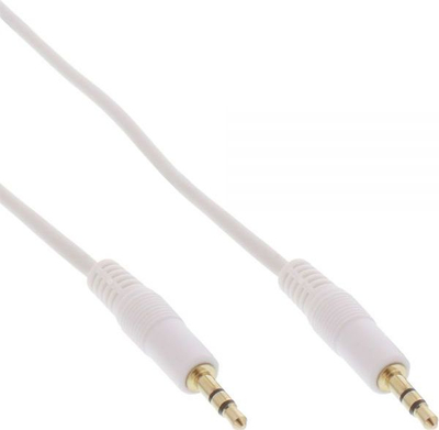 Kabllo audio InLine 99941W, Jack 3.5mm në 3.5mm, 1m, e bardhë