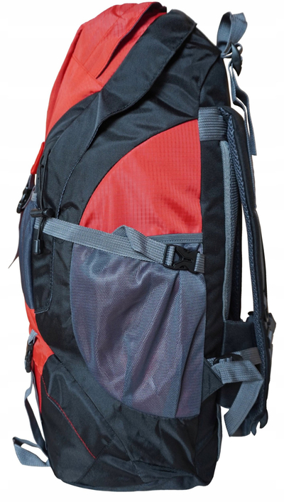 Ранец за планинарење Kubisport, 50L, водоотпорен, црвен