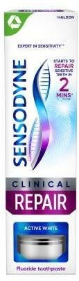 Pasta dhëmbësh Sensodyne Clinical Repair Active White, zbardhuese, me fluor, 75ml