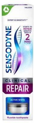 Pasta dhëmbësh Sensodyne Clinical Repair Active White, zbardhuese, me fluor, 75ml