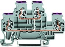Bllok terminali Wago 870-508, 2 nivele, 2.5mm², gri