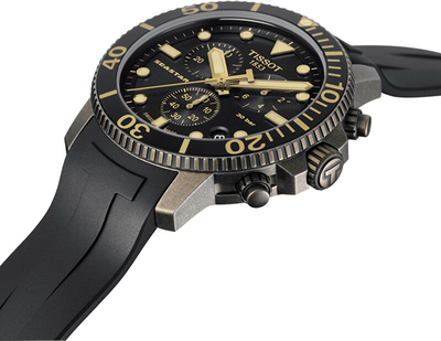 Orë për meshkuj Tissot Seastar 1000 Chrono T120.417.37.051.01, e zezë