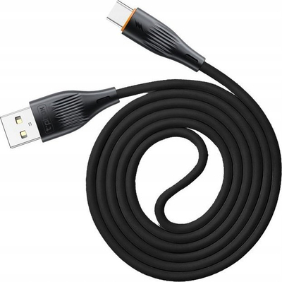Kabllo karikimi T-phox X-lite, USB Type-C, 1m, 3A, e zezë