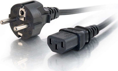 Кабел за струја C2G European Power Cord, 3m, 16 AWG, црн