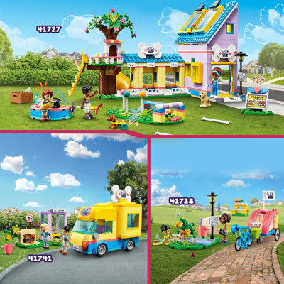 Set lodër LEGO Friends Dog Rescue Centre 41727, 7+ vjeç, qendër shpëtimi për qen, shumëngjyrësh