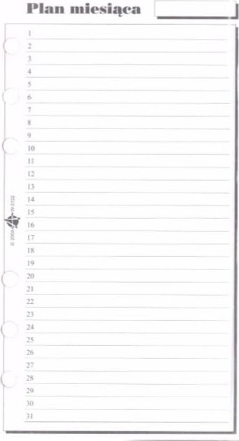 Insert për organizer ST Monthly Plan ANTRA, plan mujor, A5, gri