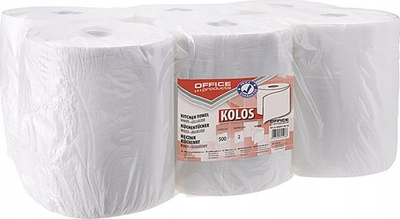 Letër kuzhine Kolos Cellulose Kitchen Towels, 2 shtresa, e bardhë