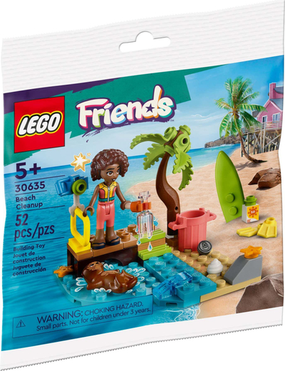 Set ndërtimi LEGO Friends Pastrimi i Plazhit 30635, 52 copa, shumëngjyrëshe