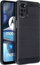 Kapak telefoni për Motorola G22 Carbon Case, gomë mbrojtëse, kundra goditjesh, e zezë