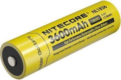 Bateri Nitecore NL1836 18650, 3600 mAh, 3.6 V, IPX6