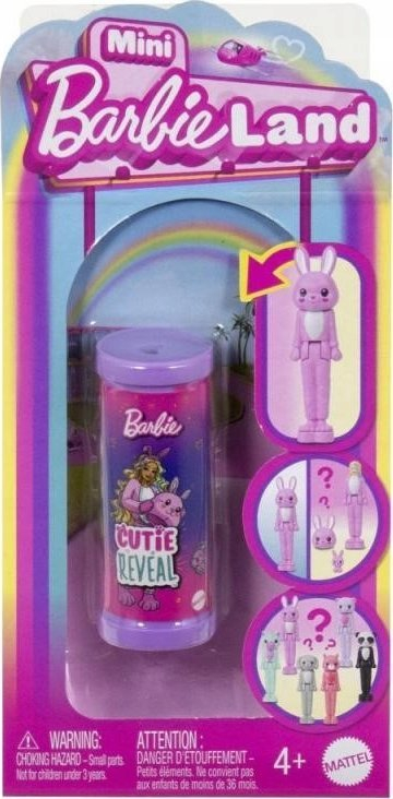Lodër Barbie Mini Land Mini Goca Clipstrip, 3.8cm, modele të përziera, shumëngjyrëshe