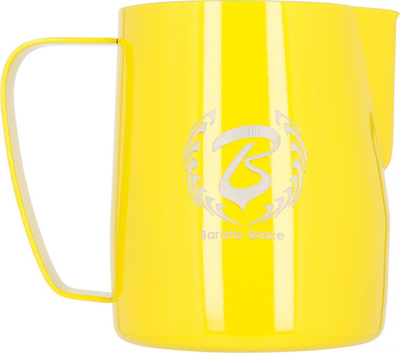 Кана за млеко Barista Space, тефлон, 600 ml, жолта