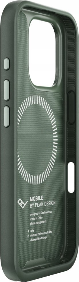 Mbrojtëse telefoni Peak Design Everyday Loop Case iPhone 16 Pro, magnetike MagSafe, Sage