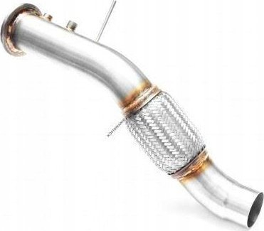 Downpipe RM Motors BMW M57N2, diametër 76mm, çelik inox, argjendtë
