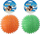 Играчка за кучиња Duvo+ TPR Toy Ball with Spikes, гумена топка 8cm, зелена и портокалова