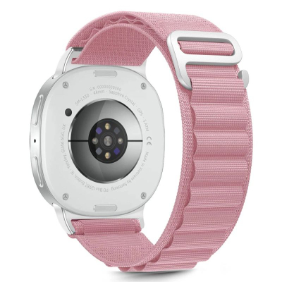 Rrip ore Samsung Tech-Protect Nylon Stripe Galaxy Watch 8 8 Classic, najlon, me kapëse, rozë