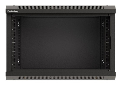 Kabinet rack murale Lanberg 19" 6U, 540x350mm, derë xhami, i zi