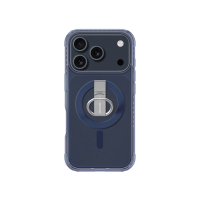 Kapak telefoni Amazingthing Titan Pro Grip Ring Set për iPhone 17 Pro, me unazë mbajtëse, i përshtatshëm për MagSafe, blu