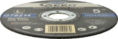 Disc prerës për metal Geko Premium, 125 x 2 mm