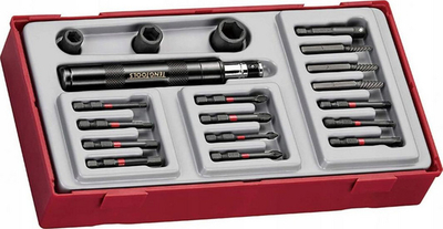 Set kaçavidash goditëse Teng Tools TTID19, 19 pjesë, me bitë dhe çelësa goditës