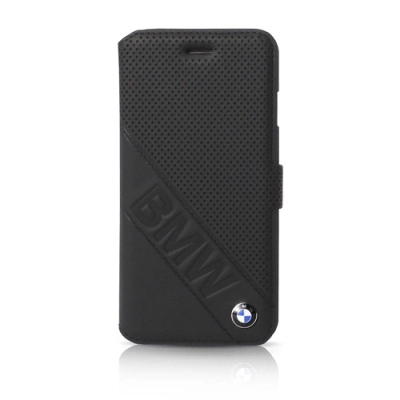 Futrollë BMW Sony Xperia Z5 Signature Leather Book, lëkurë, për Xperia Z5, e zezë