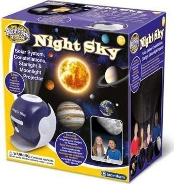 Projektor yjesh Brainstorm MG Night Sky, projektor qielli nate, rrotullim automatik, gri