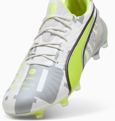 Këpucë futbolli Puma King Ultimate Forever FG AG, për burra, gri jeshile