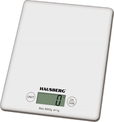 Peshore kuzhine Hausberg HB-6011AB, dixhitale, 5 kg, e bardhë