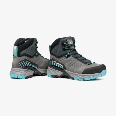 Çizme trekking Scarpa Rush TRK GTX për goca, numri 38.5, gri me turquoise