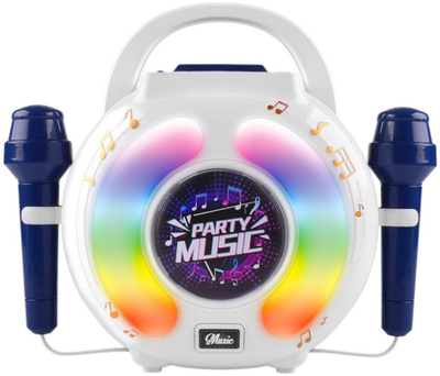 Karaoke set për fëmijë, 2 mikrofonë, altoparlant Bluetooth me LED, shumëngjyrëshe