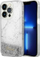 Mbulesë telefoni Guess GUHCP14LLCSGSGH për iPhone 14 Pro, Liquid Glitter Marble, e bardhë