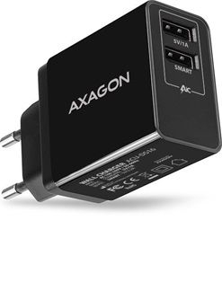 Karikues muri Axagon ACU-DS16, 2x USB A, 16W, i bardhë