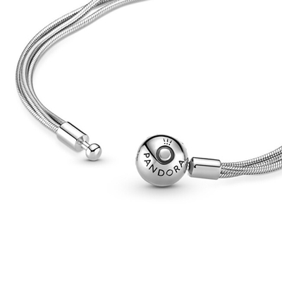 Byzylyk për femra Pandora Multi Snake Chain Bracelet, i argjendtë
