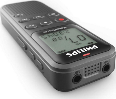 Regjistrues zëri Philips DVT1120, USB 2.0, dixhital, i argjendtë