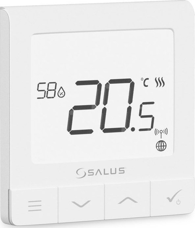 Termostat Salus SQ610, me program javor, 230V, i bardhë