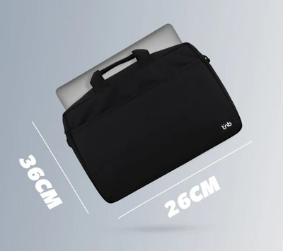 Çantë laptopi TnB NBSELECT14, 13-14", e papërshkueshme nga uji, e zezë
