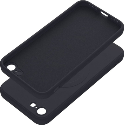 Силиконска маска OEM MagSafe за iPhone 8 SE 2020 SE 2022, црна