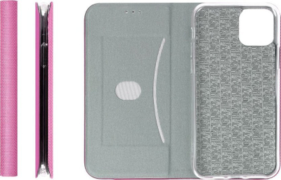 Këllf telefoni Case Sensitive Book për Samsung Galaxy A34 5G, tip libër, me mbyllje me magnet, rozë