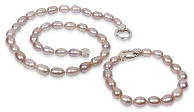 Set qafore dhe byzylyk JwL Luxury Pearls JL0137