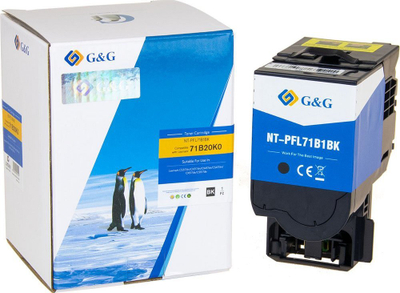 Toner kompatibil G&amp;G për Lexmark 71B20K0 NT-PFL71B1BK, 3000 faqe, i zi