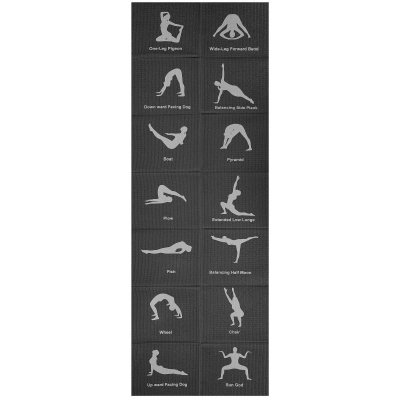 Tapet yoga ENERO FIT, i palosshëm, 170x60 cm, 5 mm, i zi