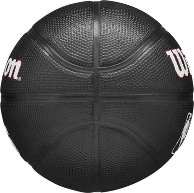 Top basketbolli Wilson Team Tribute Philadelphia 76ers Mini, për çuna e kalamaj, madhësi mini, gome, i zi