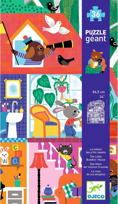 Puzzle për kalamaj Djeco The Little House, 36 copa, me ngjyra