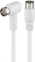Kabllo antene satelitore Pro Antenna, F 1x90°, 5m, e bardhë