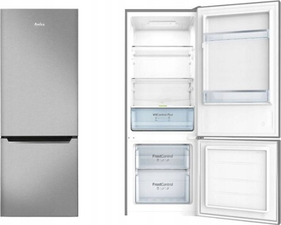 Frigorifer kombinë Amica FK244.4X(E), 205L, inox