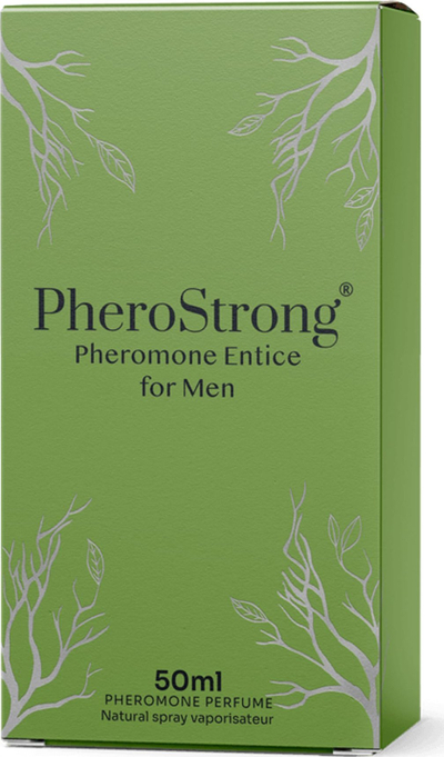 Parfum me feromone Entice për meshkuj, aromë e freskët drurore, 50ml