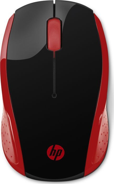 Maus Wireless HP 200 (2HU82AA), i kuq/zi
