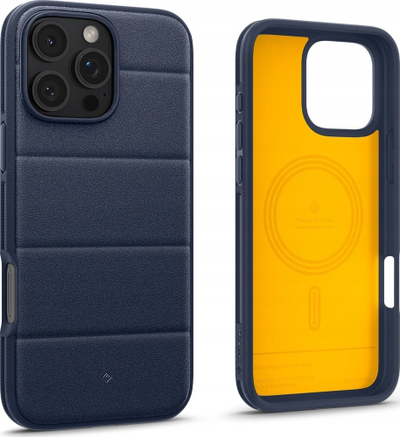 Заштитна маска Caseology by Spigen Athlex MagSafe за iPhone 16 Pro, Active Navy, сина