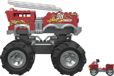 Set ndërtimi MEGA Hot Wheels 5 Alarm Fire Truck Monster Truck, 284 copa, me figurë, shumëngjyrësh