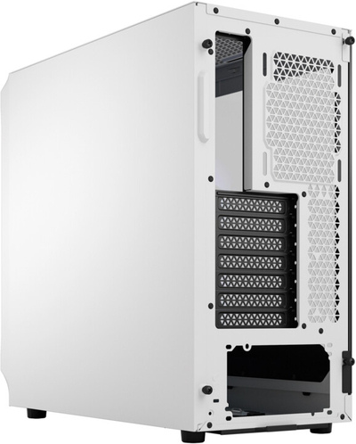 Kasë kompjuteri Fractal Design Focus 2 RGB White TG Clear Tint